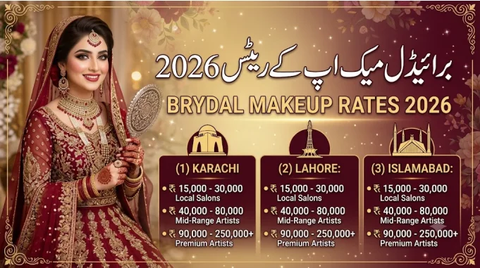 Bridal Makeup Rate Kitna Hai? Karachi, Lahore, Islamabad – City Wise Comparison 2026