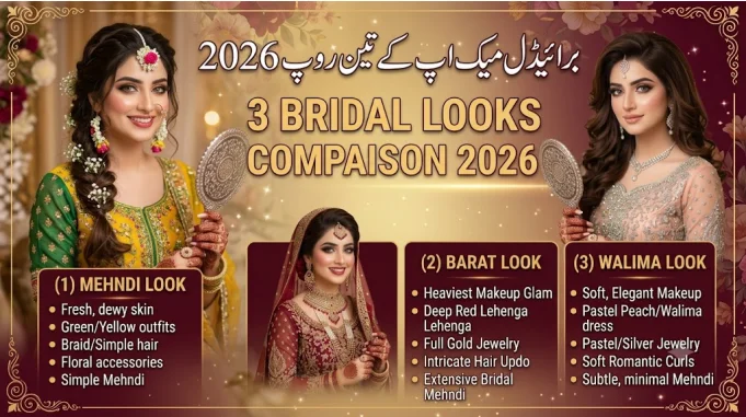 Mehndi vs Barat vs Walima Makeup – Best Look for Every Function