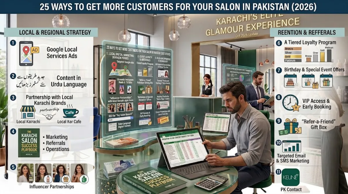 How to Get More Customers for Your Salon in Pakistan: 25 Proven Ways