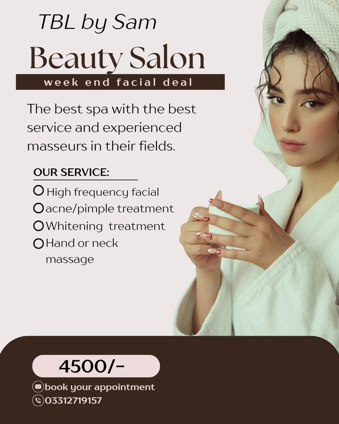 Beauty Salon Weekend Facial Deal